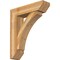 Ekena Millwork Thorton Slat Rough Sawn Bracket w/ Offset Brace, Western Red Cedar, 8"W x 30"D x 36"H BKT0806X30X36THR06RWR - alternate 1